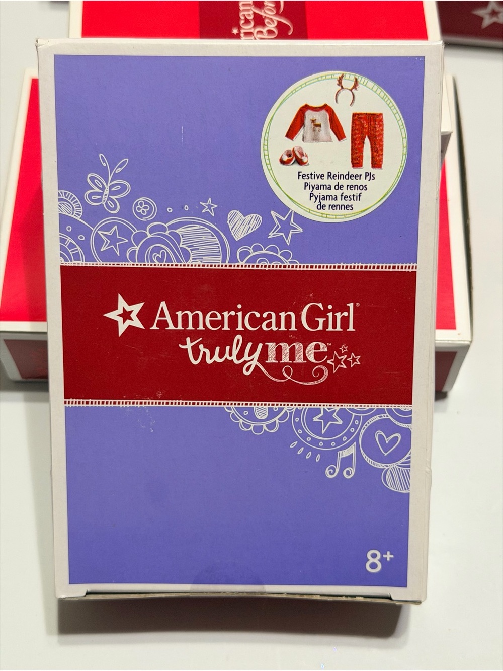 NRFB American Girl Festive Reindeer PJs – Retired 2017